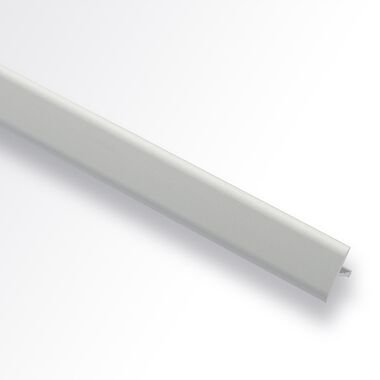 Perfil de aluminio T plata mate 15mm