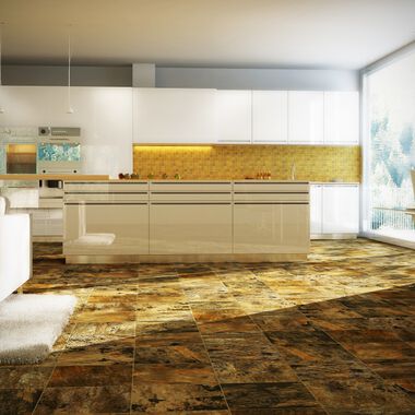 Cocina Interglass Amarillo con Caf&eacute;