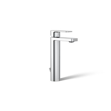 Llave Parallel Monomando Alta Para Lavabo En Cromo Pulido