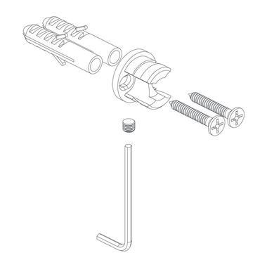 Kit De Instalacion Essen Para Portapapel Essen Square Y Essen Round Unico