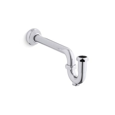Trampa P Alargada Ajustable Para Lavabo L&iacute;nea Universal En Cromo Pulido