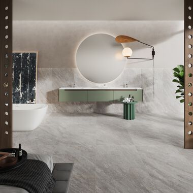 Ba&ntilde;o Quartz Stone Gris