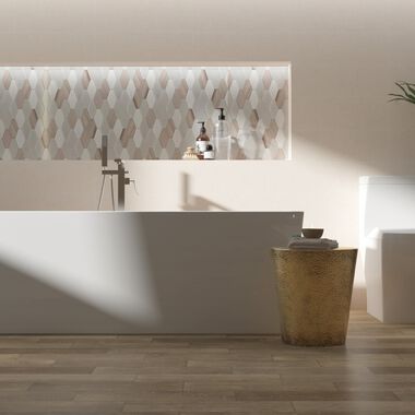 Ba&ntilde;o Artisanwood Beige con Caf&eacute;