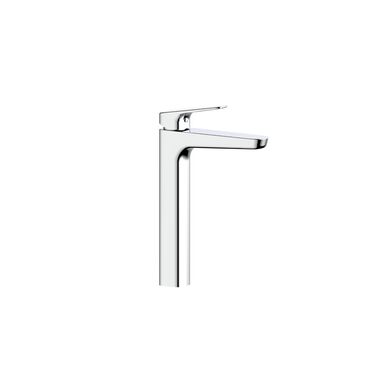 Llave Monomando Alta Para Lavabo L&iacute;nea Duna En Cromo Pulido