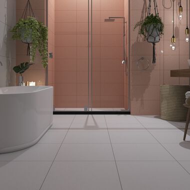 Ba&ntilde;o Kirigami Rosa