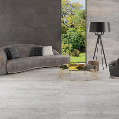 Sala Trilogy Stone Gris con Negro