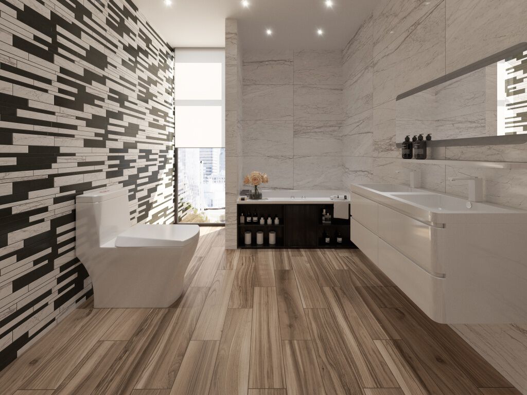 Ba&ntilde;o Infinity Collection Blanco con Caf&eacute;,,hi-res