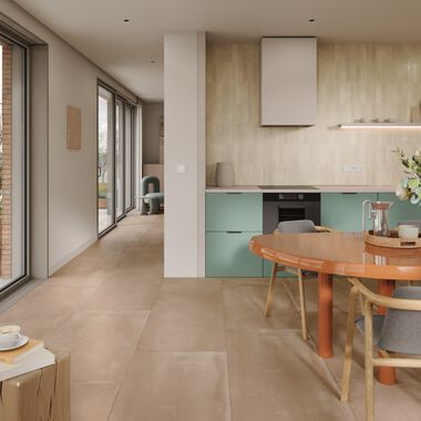 Cocina Miniature Blanco con Caf&eacute;