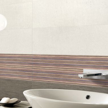 Ba&ntilde;o Vintage Gris con Multicolor