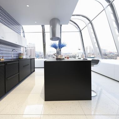 Cocina Dots Azul con Beige