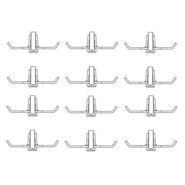 Clips De Instalacion Universal Para Tarja De Acero Inoxidable Lazio Y Turin Unico
