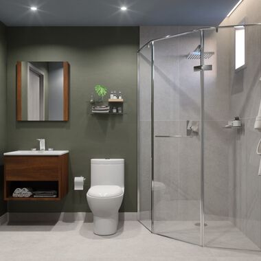 Ba&ntilde;o Essence Blanco con Verde