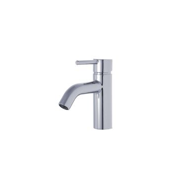 Llave Monomando Baja Para Lavabo L&iacute;nea Kansas En Cromo Pulido