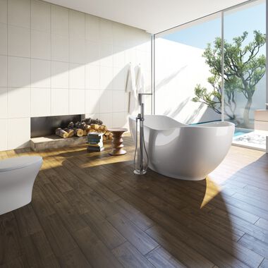 Ba&ntilde;o Wood Trails Beige con Caf&eacute;