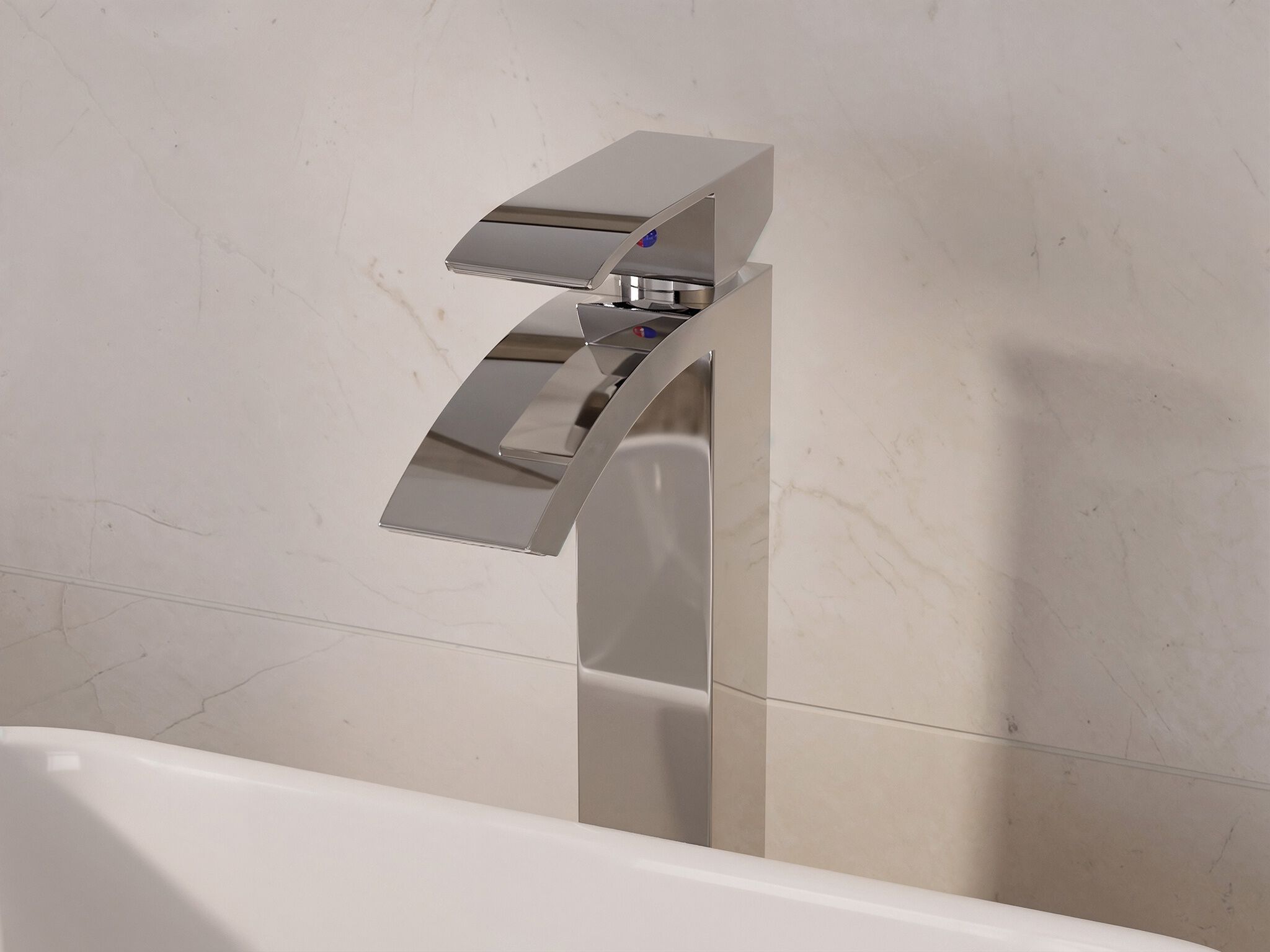 Llave Monomando Alta Para Lavabo L&iacute;nea Niagara&reg; En Cromo Pulido,,hi-res