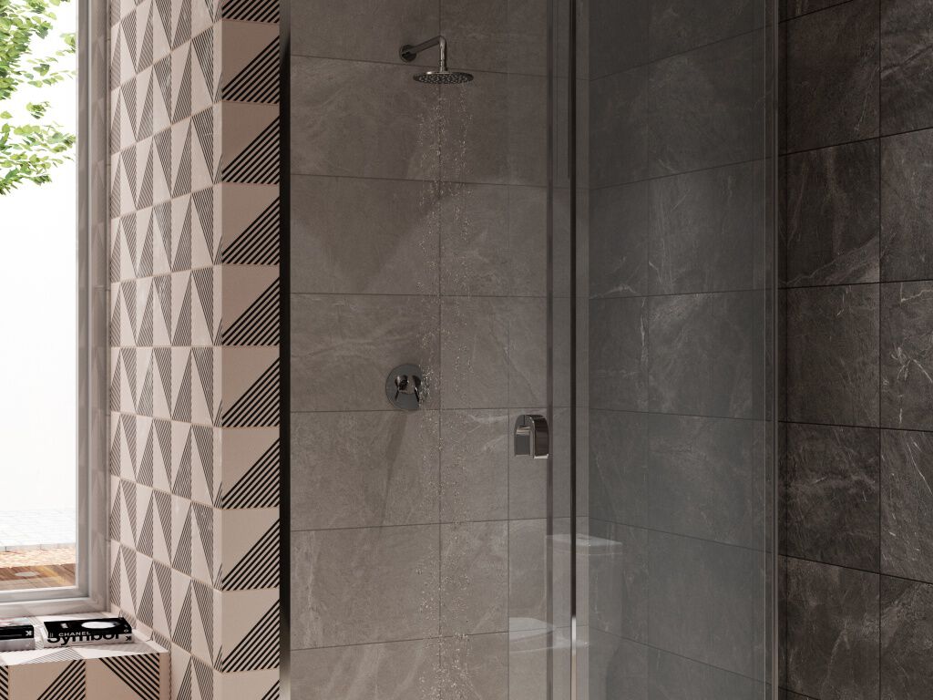 Ba&ntilde;o Antartida Gris con Negro,,hi-res
