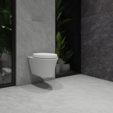 Ba&ntilde;o Himalayas Rectificado Gris con Negro