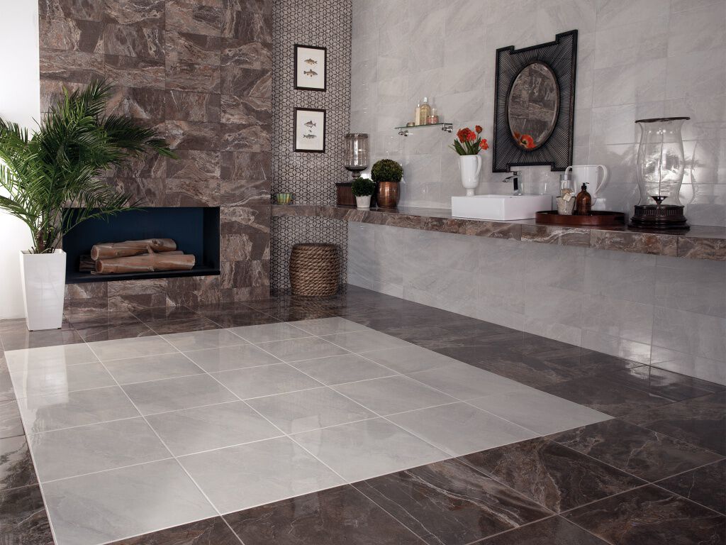 Ba&ntilde;o Vesubio Blanco con Negro,,hi-res
