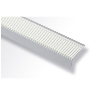 Perfil de aluminio escal&oacute;n de Sobreponer plata mate 42mm