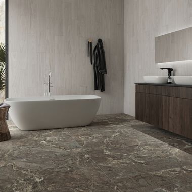 Ba&ntilde;o Onyx & More Blanco con Gris