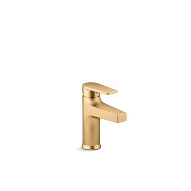 Llave monomando baja para lavabo Taut dorada