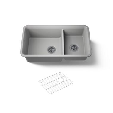 Tarja de dos tinas para cocina l&iacute;nea Cairn