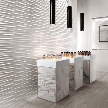 Uso Comercial 3D Wall Blanco