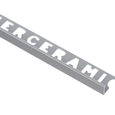Perfil de aluminio lineal plata mate 10 mm
