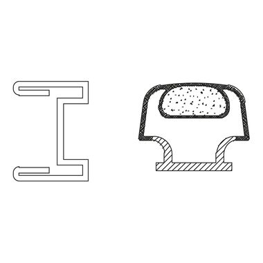 Riel Bernau Magnetico Para Cristal Lateral Izquierdo Unico