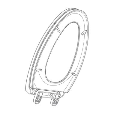 Asiento Meyer Para Sanitario Dos Piezas White Pearl
