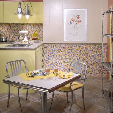 Cocina Colours Blanco, Caf&eacute; y Multicolor