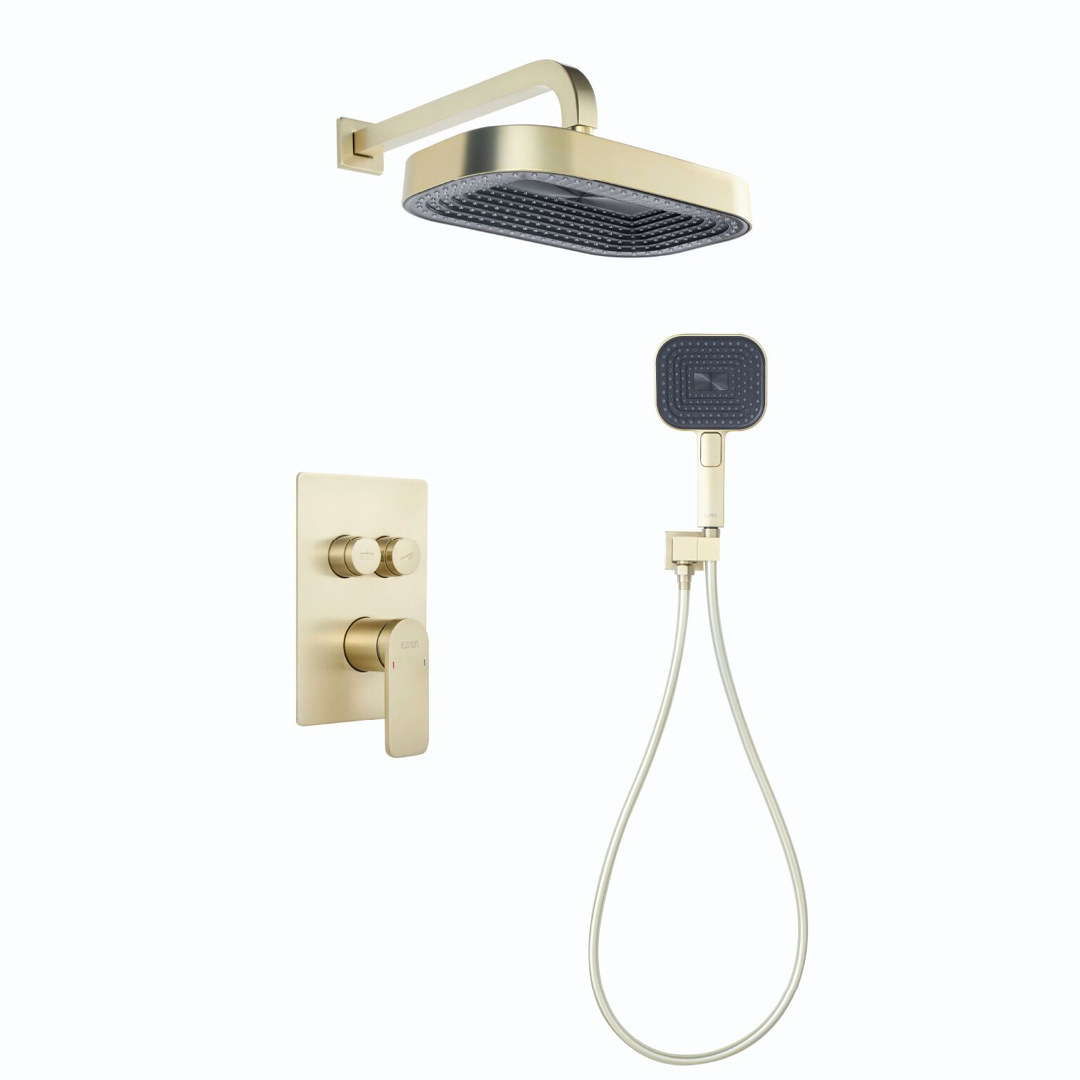 Conjunto Meissen De Regadera Monomando Dorado Satinado,,hi-res image number null