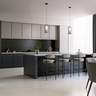 Cocina Iluma Beige con Negro