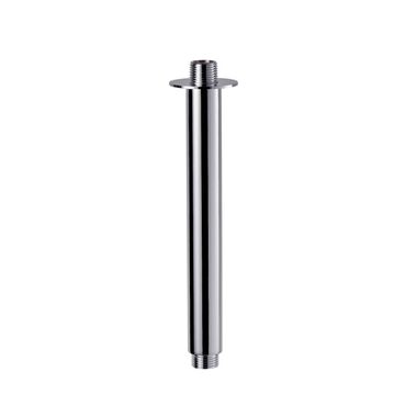 Brazo Para Regadera De 20 Cm L&iacute;nea Essen Round En Cromo Pulido