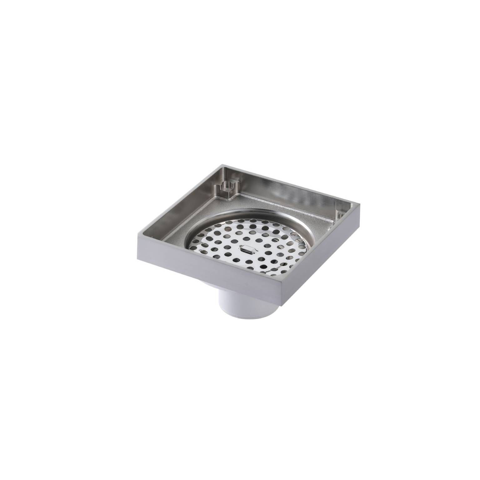 Coladera universal cuadrada para inserto cerámico 10 x 10 cm niquel cepillado,,hi-res image number null