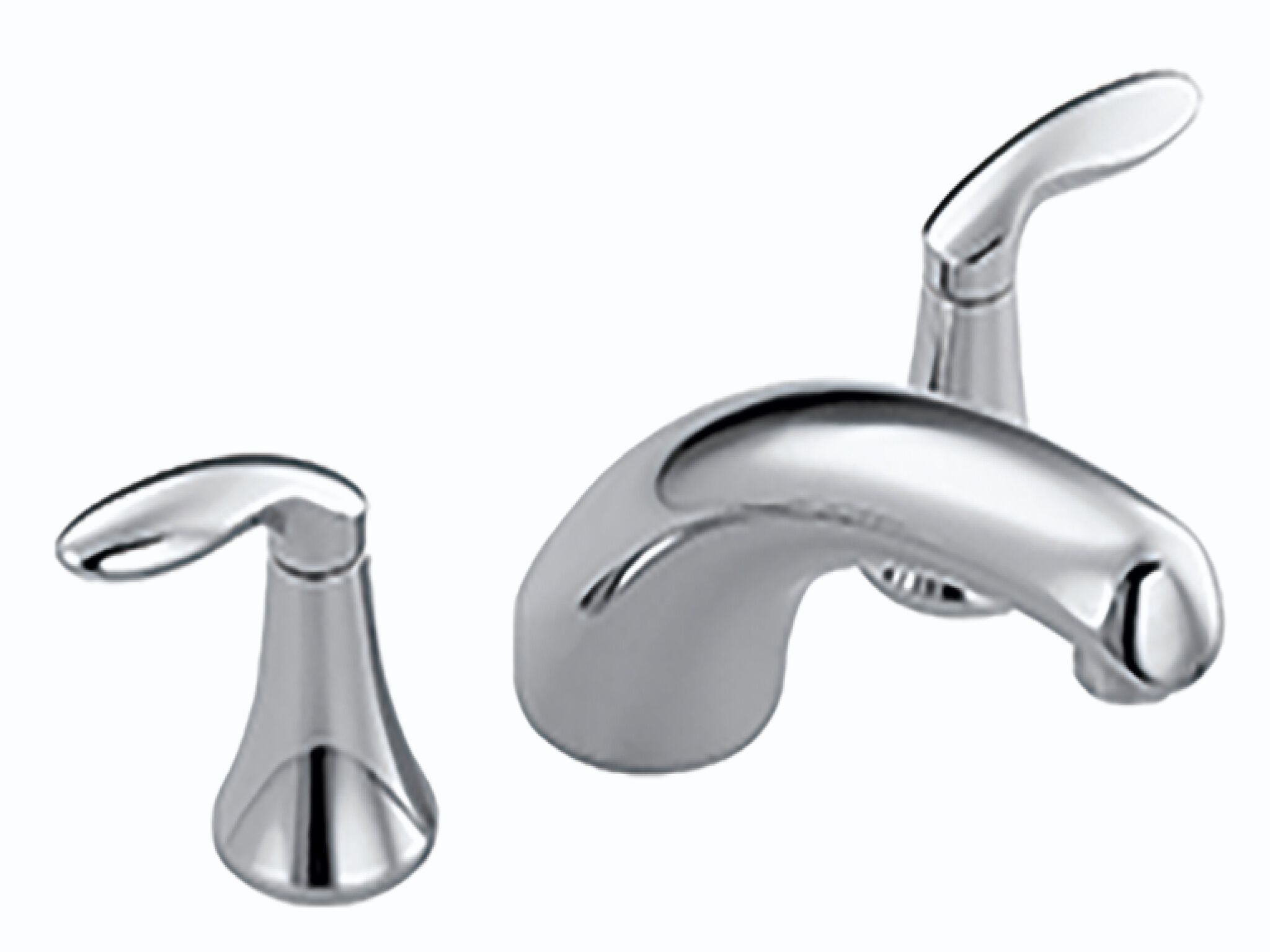 Llave duomando para tina línea Coralais en cromo pulido,,hi-res image number null