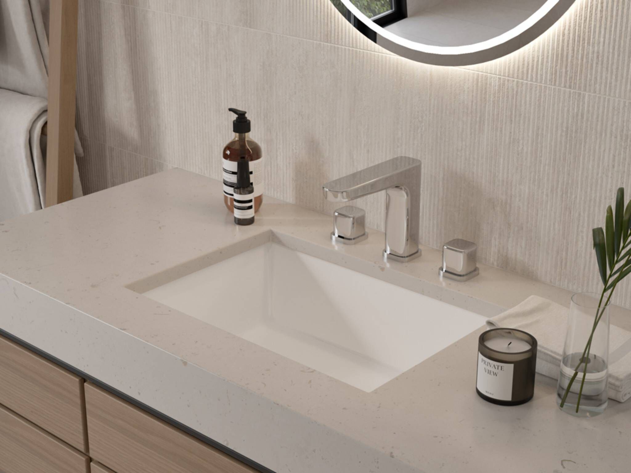 Llave duomando para lavabo línea Duna en cromo pulido,,hi-res image number null