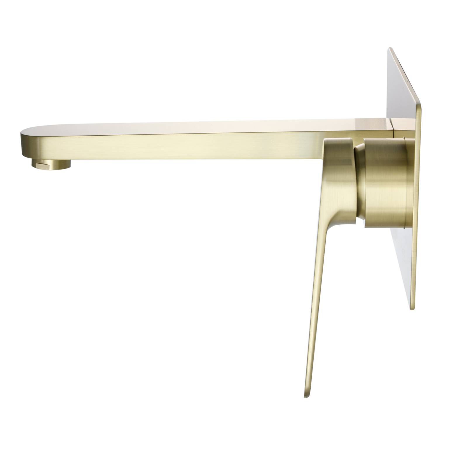 Llave de muro para lavabo línea Praga en dorado satinado,,hi-res image number null