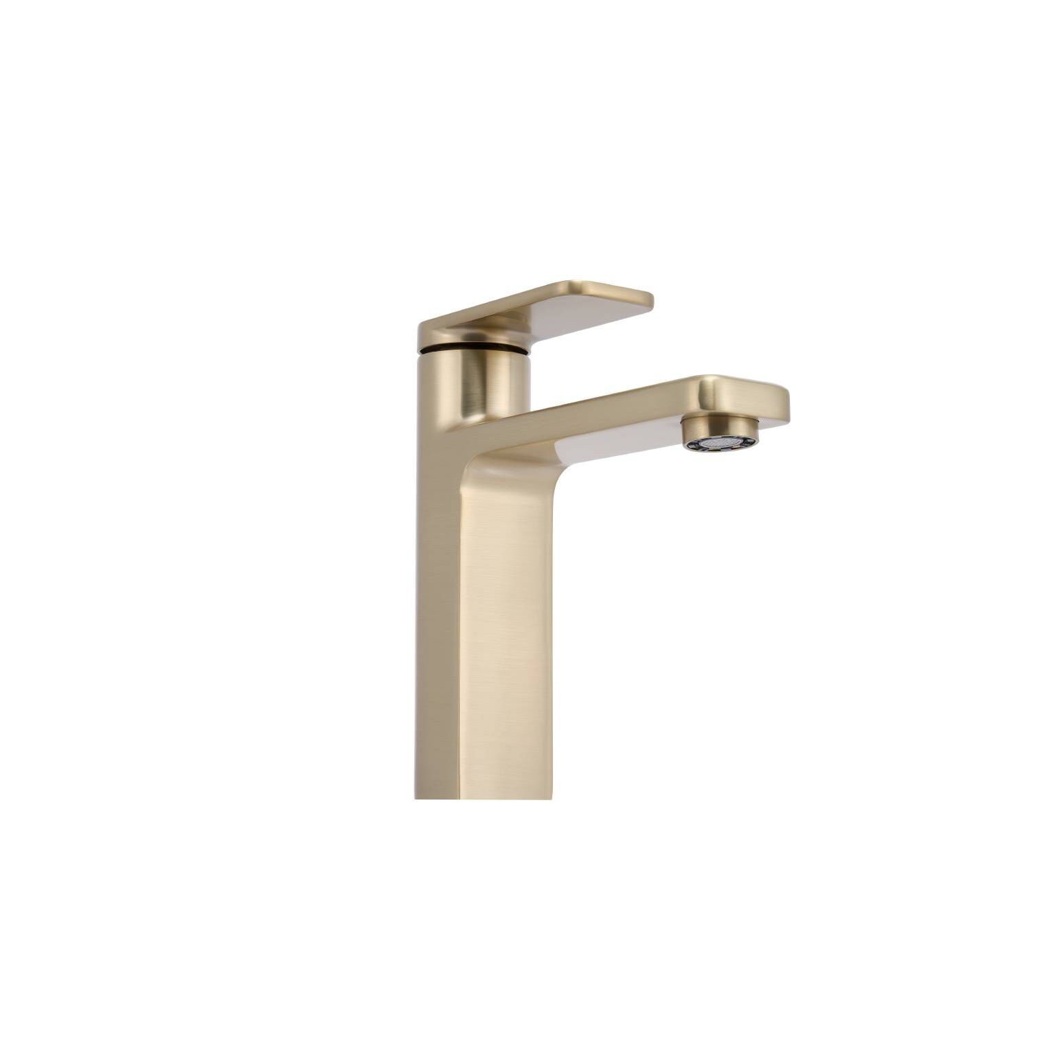 Llave monomando baja para lavabo línea Meissen en dorado satinado,,hi-res image number null