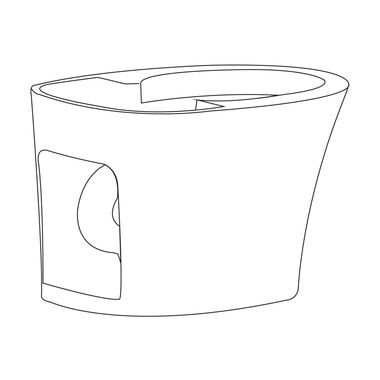 Base para sanitario inteligente blanco