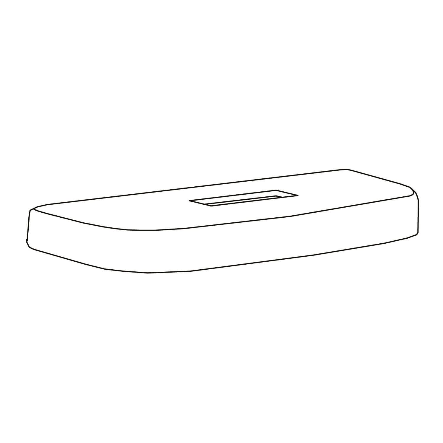Tapa de tanque oslo para sanitario blanco,,hi-res