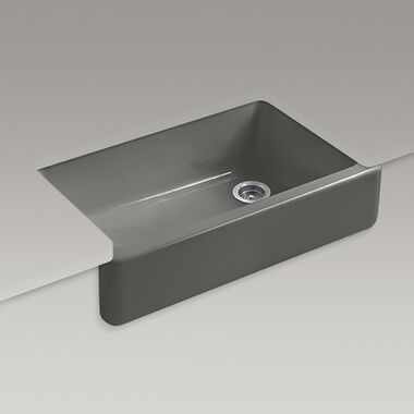 Tarja de una tina bajocubierta línea Whitehaven en gris oscuro