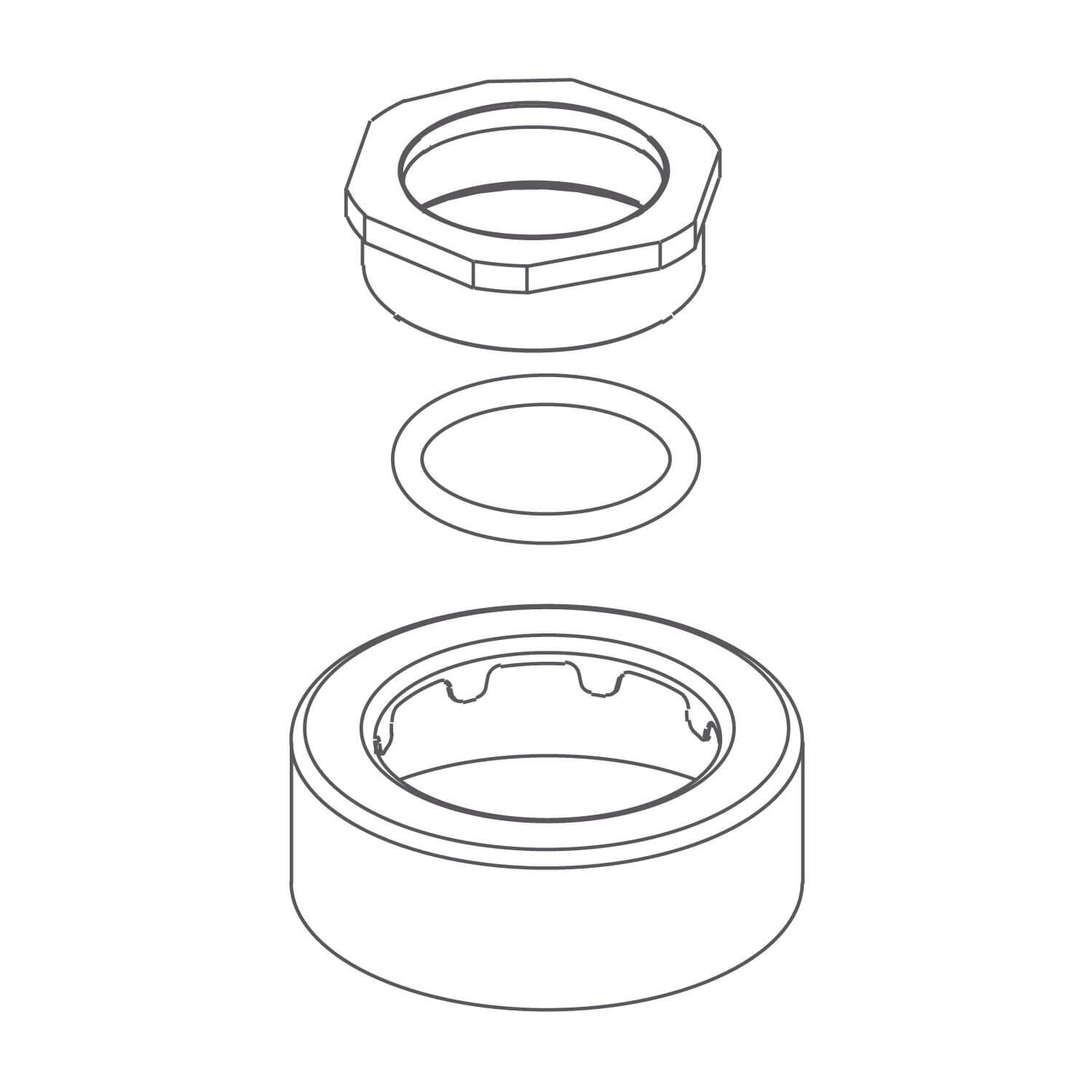 Chapeton universal para fluxometro de taza polished chrome,,hi-res image number null