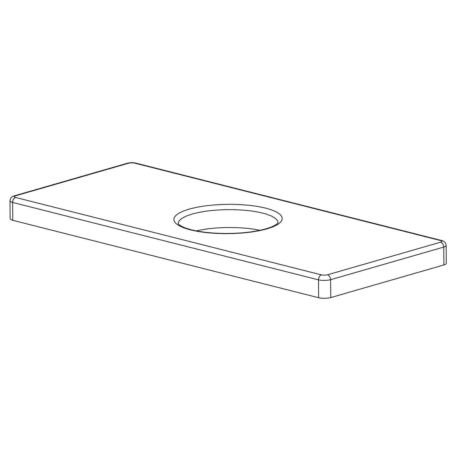 Cubierta decorativa niagara para centerset cromo pulido,,hi-res image number null