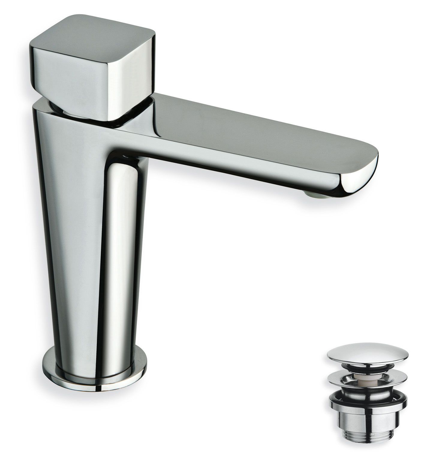 Llave monomando baja para lavabo línea King en cromo pulido,,hi-res image number null