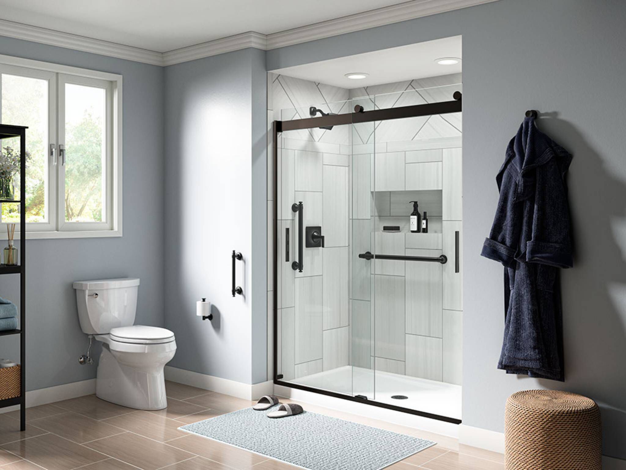 Desagüe para regadera línea Universal en negro mate,,hi-res image number null