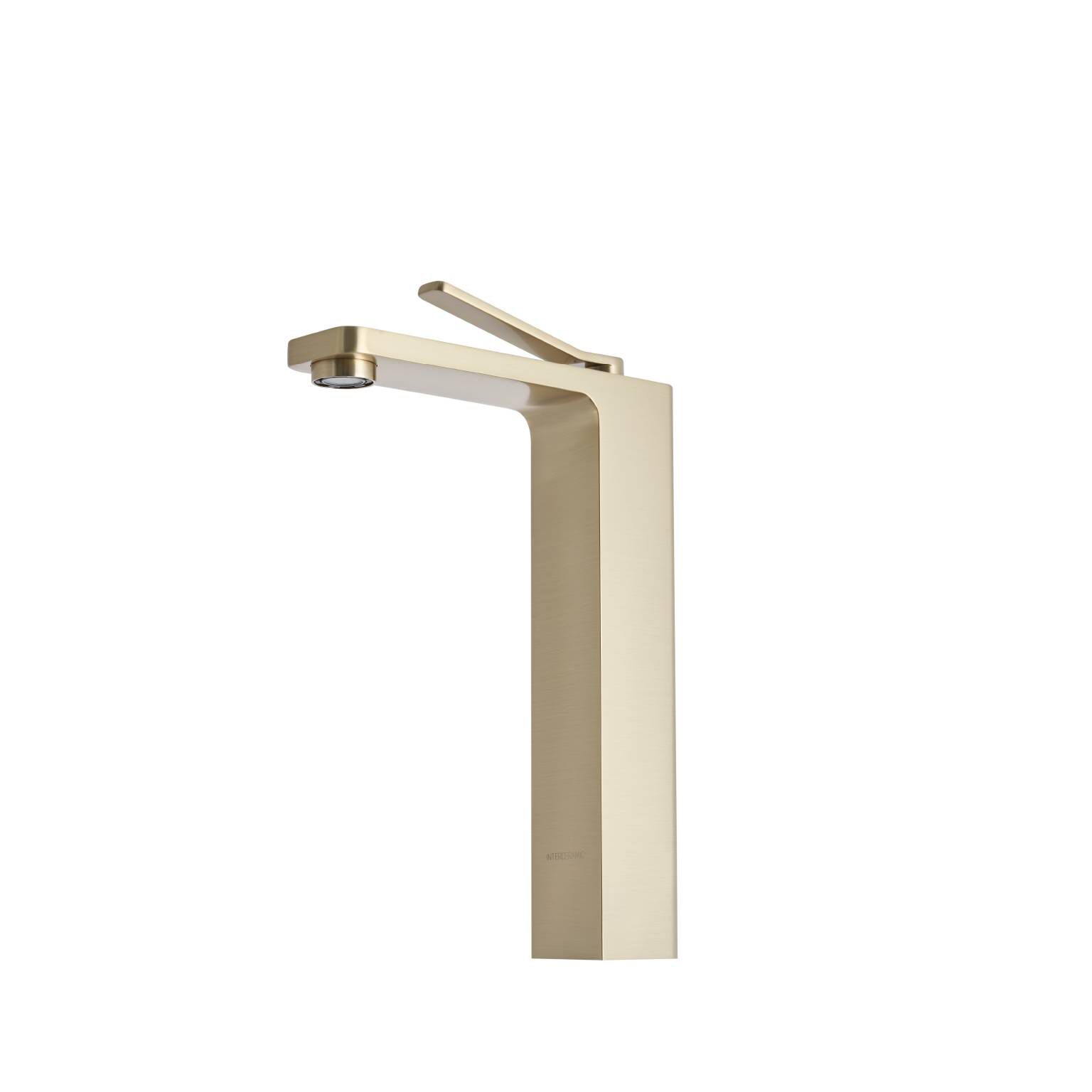 Llave monomando alta para lavabo línea Siena en dorado satinado,,hi-res image number null