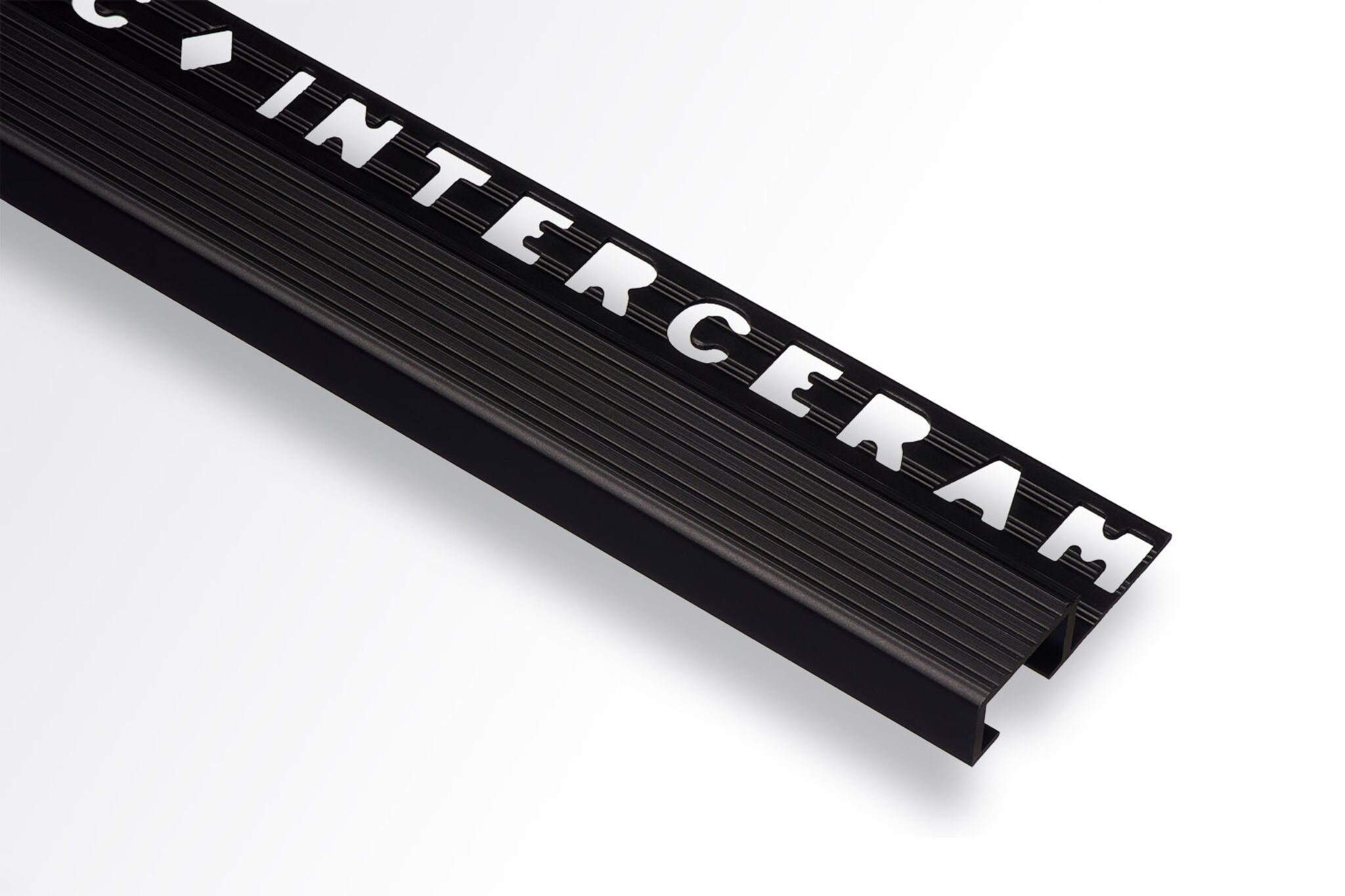 Perfil de aluminio escalón negro mate 22mm,,hi-res image number null