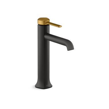 Llave monomando alta para lavabo Occasion Negro mate