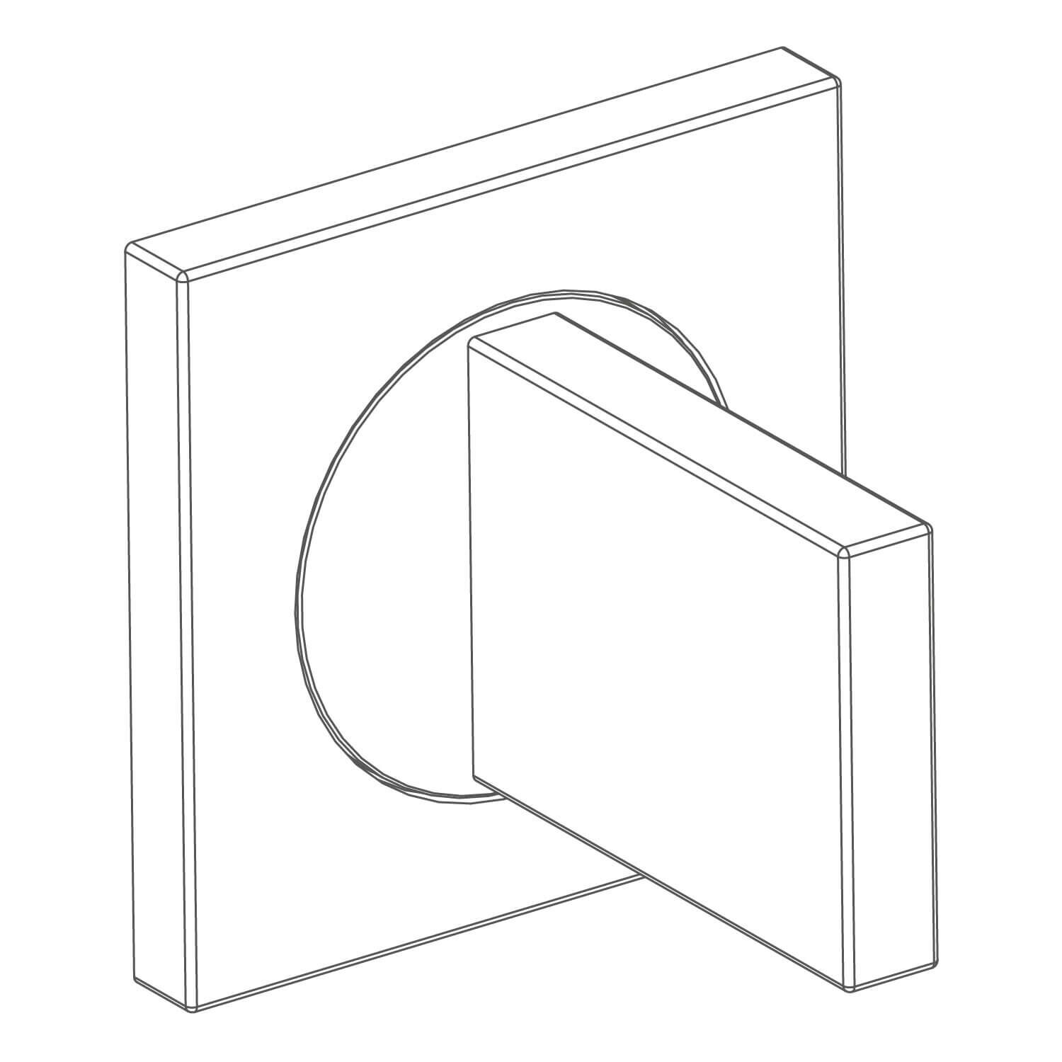 Maneral versalles fria para llave de muro cromo pulido,,hi-res image number null